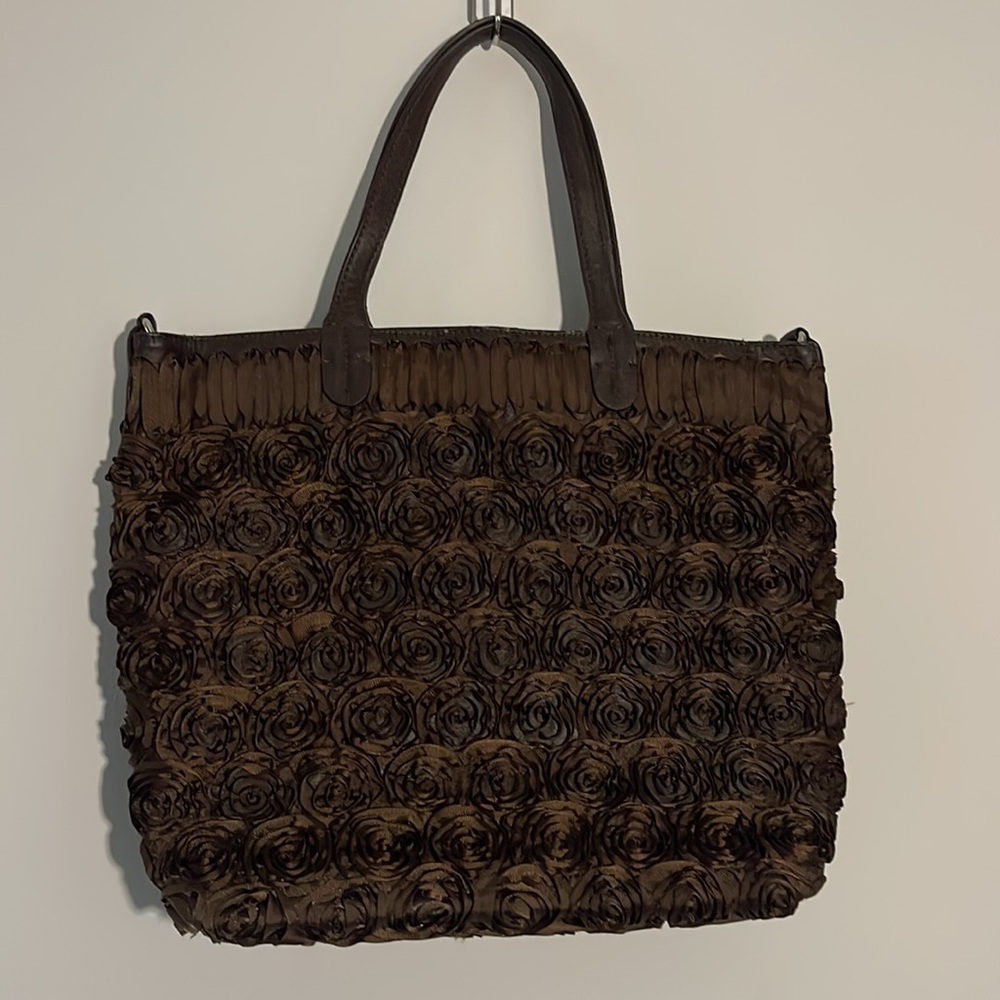 Floral textured bag